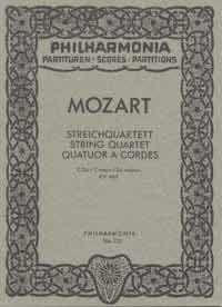 Mozart, W A: Streichquartett C major KV 465