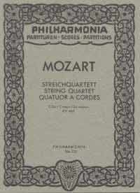 Mozart, W A: String Quartet KV 465