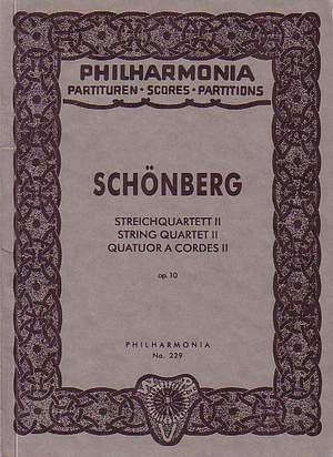 Schoenberg, A: String Quartet No. 2 op. 10