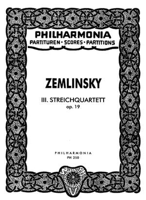 Zemlinsky, A: String Quartet No. 3 op. 19