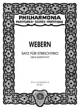 Webern, A: Satz für Streichtrio op. posth.