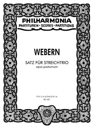 Webern, A: Movement For String Trio op. posth.