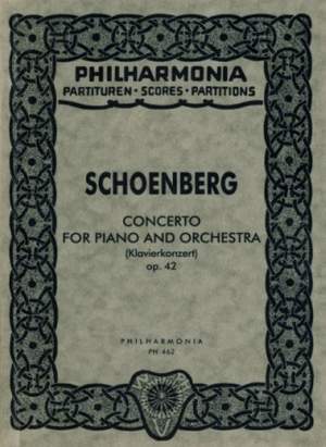 Schoenberg, A: Concerto op. 42
