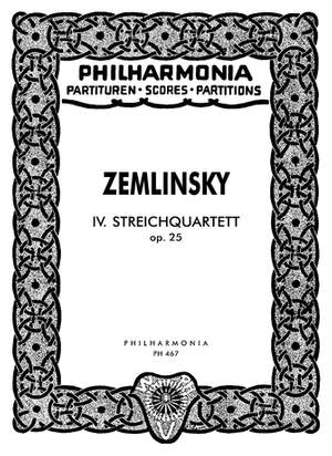 Zemlinsky, A: String Quartet No. 4 op. 25