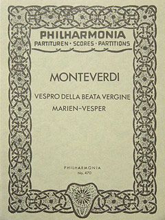 Monteverdi, C: Vespro della Beata Vergine - Marien Vesper