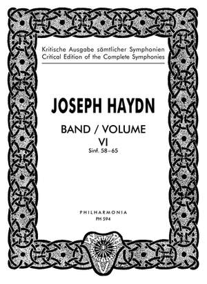 Haydn, J: Symphonies Nos. 58-65 Vol. 6