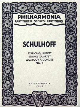Schulhoff, E: Streichquartett Nr. 1