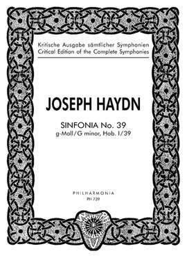 Haydn, J: Symphonie Nr. 39 G minor Hob. I:39 Hob. I:39