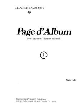 Debussy: Page d'Album