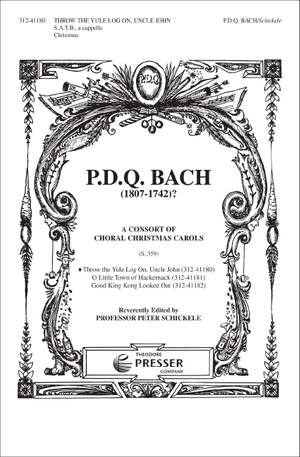 Bach: Throw the Yule Log on, Uncle John (SATB Chorus)