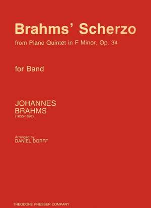 Brahms, J: Brahms' Scherzo From Piano Quintet In F Minor, Op. 34 op. 34