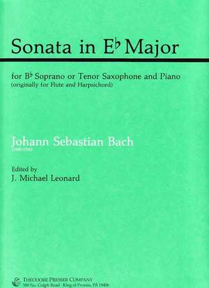 Johann Sebastian Bach: Sonata In Eb Major