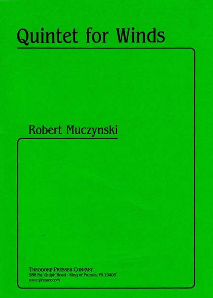 Muczynski: Quintet for Winds
