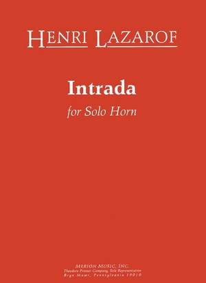 Lazarof: Intrada