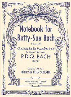 Bach: Notebook for Betty-Sue Bach