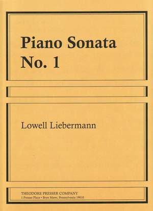 Liebermann: Sonata No.1, Op.1