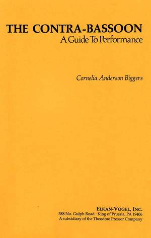 Biggers: The Contra-Bassoon