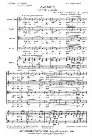 Rachmaninov: Ave Maria Op.37, No.6