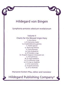 Bingen, H v: Chants for The Blessed Virgin Mary