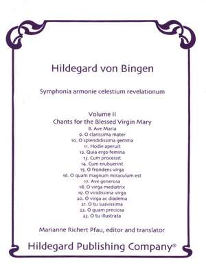 Bingen, H v: Chants for The Blessed Virgin Mary