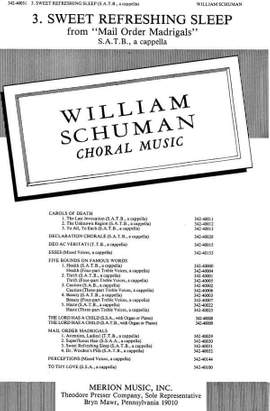 Schuman: Sweet refreshing Sleep