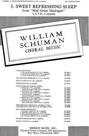 Schuman: Sweet refreshing Sleep