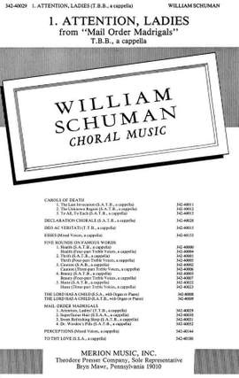 Schuman: Attention, Ladies!