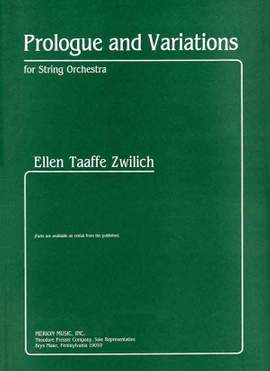 Zwilich: Prologue and Variations