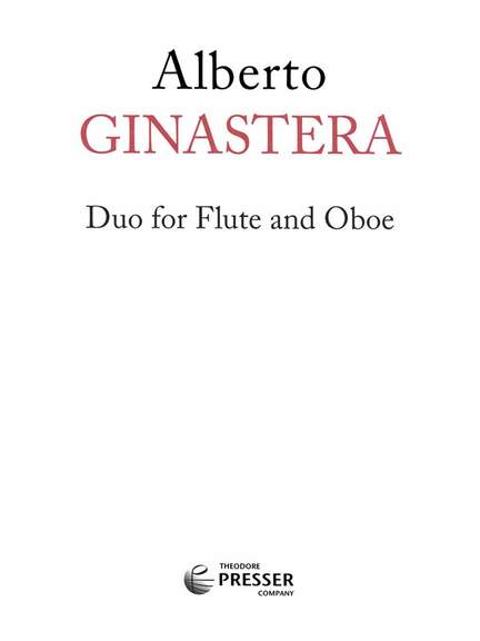 Ginastera: Duo