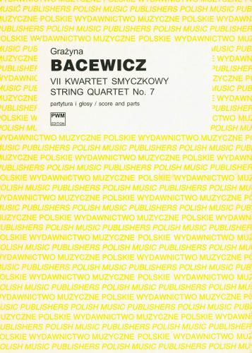 Bacewicz, G: String Quartet No.7 Sc/pts