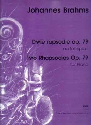 Brahms, J: Rhapsodies Op79 For Piano