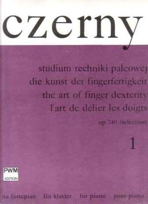 Czerny, C: Kunst Der Fingerfertigkeit H1