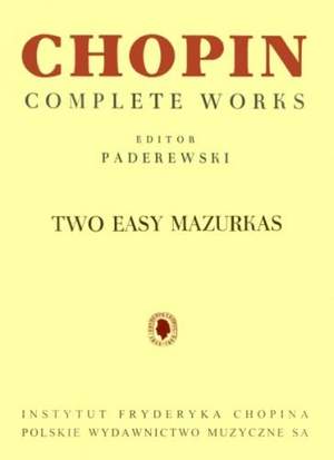 Chopin, F: Two Easy Mazurkas