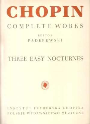 Chopin, F: Three Easy Nocturnes