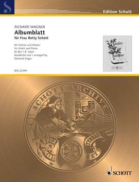 Wagner, R: Albumblatt Es-Dur E flat major