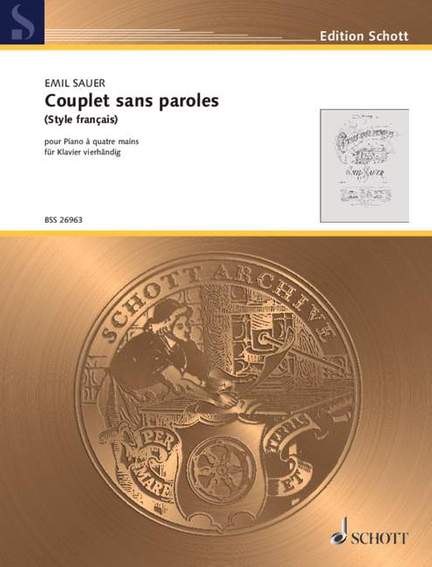 Sauer, E v: Couplet sans paroles