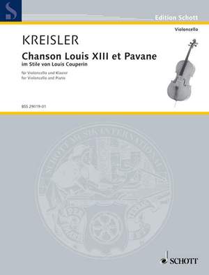 Kreisler, F: Chanson Louis XIII et Pavane