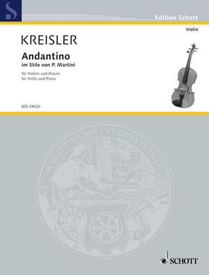 Kreisler, F: Andantino im Stile von P. Martini No. 2