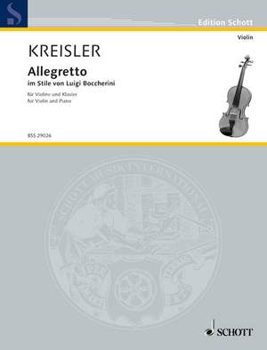 Kreisler, F: Allegretto im Stile von Luigi Boccherini No. 8
