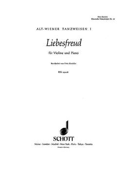 Kreisler, F: Liebesfreud No. 10