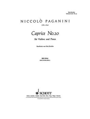 Paganini, N: Caprice No. 20 B Minor No. 13