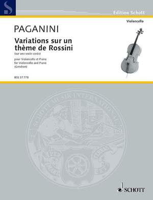 Paganini, N: Variations sur un thème de Rossini