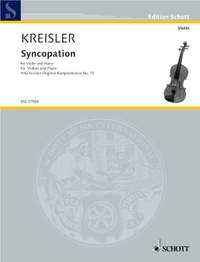 Kreisler, F: Syncopation No. 13