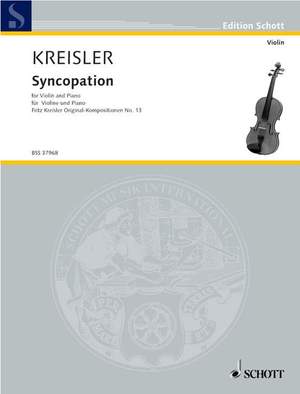 Kreisler, F: Syncopation No. 13