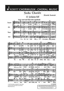 Kaminski, H: Sechs Choräle