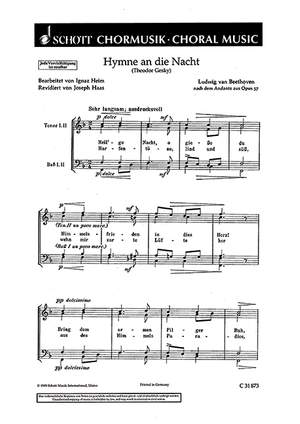 Beethoven, L v: Hymne an die Nacht