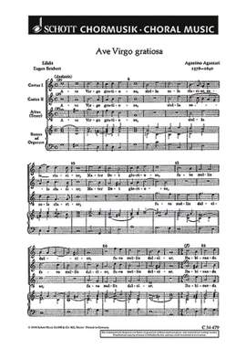 Agazzari, A: Ave virgo gratiosa