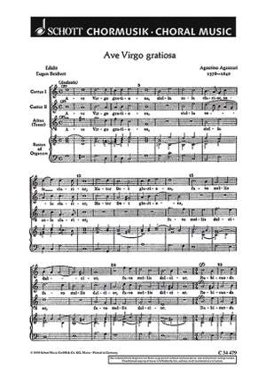 Agazzari, A: Ave virgo gratiosa