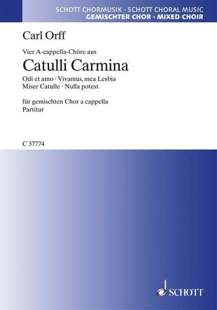 Orff, C: Vier A-cappella-Chöre