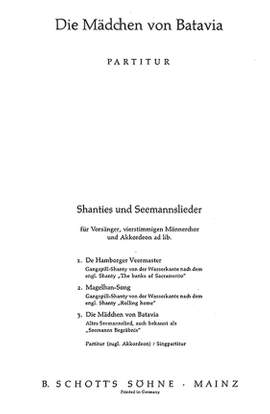 Erdlen, H: Drei Shanties und Seemannslieder